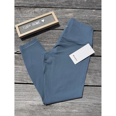 Lululemon Align No Line High-Rise Pant 25'' Steel Blue Size 10 NWT