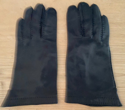schwarze*Lederhandschuhe*Gr. 7 1/4*echt Leder*Nappa*butterweich