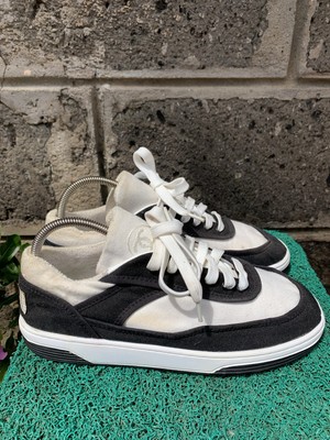 CHANEL Fabric Womens Logo Sneakers EU 38 || US 7.5 White | eBay