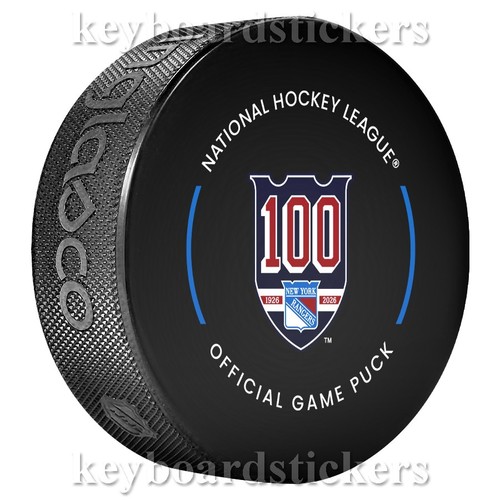 2025-26 New York Rangers 100th Anniversary Official Game Puck w/Cube -PREORDER - Picture 2 of 5