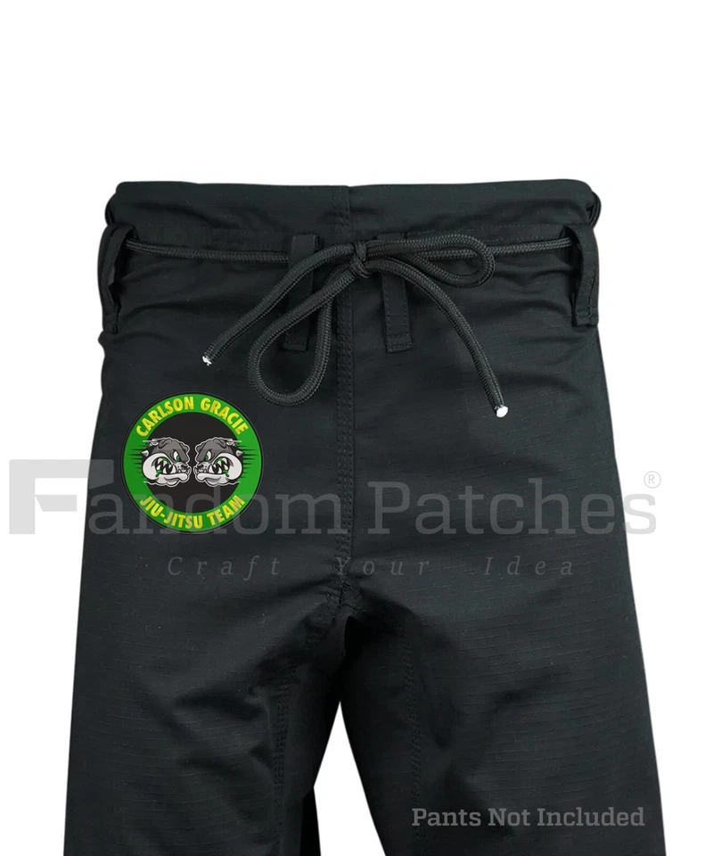 Carlson Gracie BJJ Patches Jiujitsu Embroidery Gi Patches Gracie Kimono Patches - Image 3 of 4