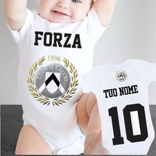 Body neonato personalizzato con nome E Squadra Napoli, Milan Etc