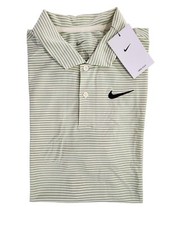 Nike Dri-FIT Golf Striped Polo Shirt Men's Size Medium New FZ5647 113