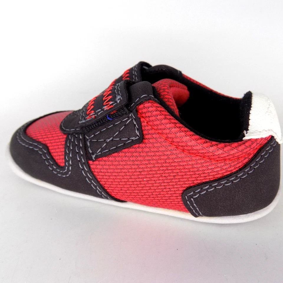 Zapatos Carter's Jamison Stage 3 rojos/negros para caminar para niños pequeños talla 4,5 K usados una vez Foto 4 de 4