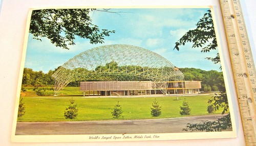 WORLD'S LARGEST SPACE LATTICE, METALS PARK, OHIO~LARGE VINTAGE POSTCARD - Bild 2 von 8
