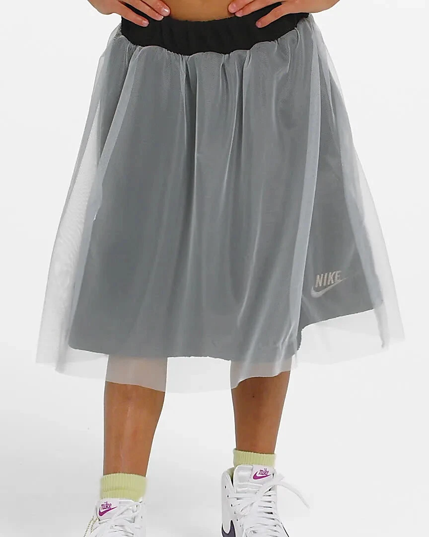 Ineenstorting knal gerucht Nike SPORTSWEAR ICON CLASH Tulle Layered Fleece Mesh SKIRT Big Girls size  XL~NWT | eBay