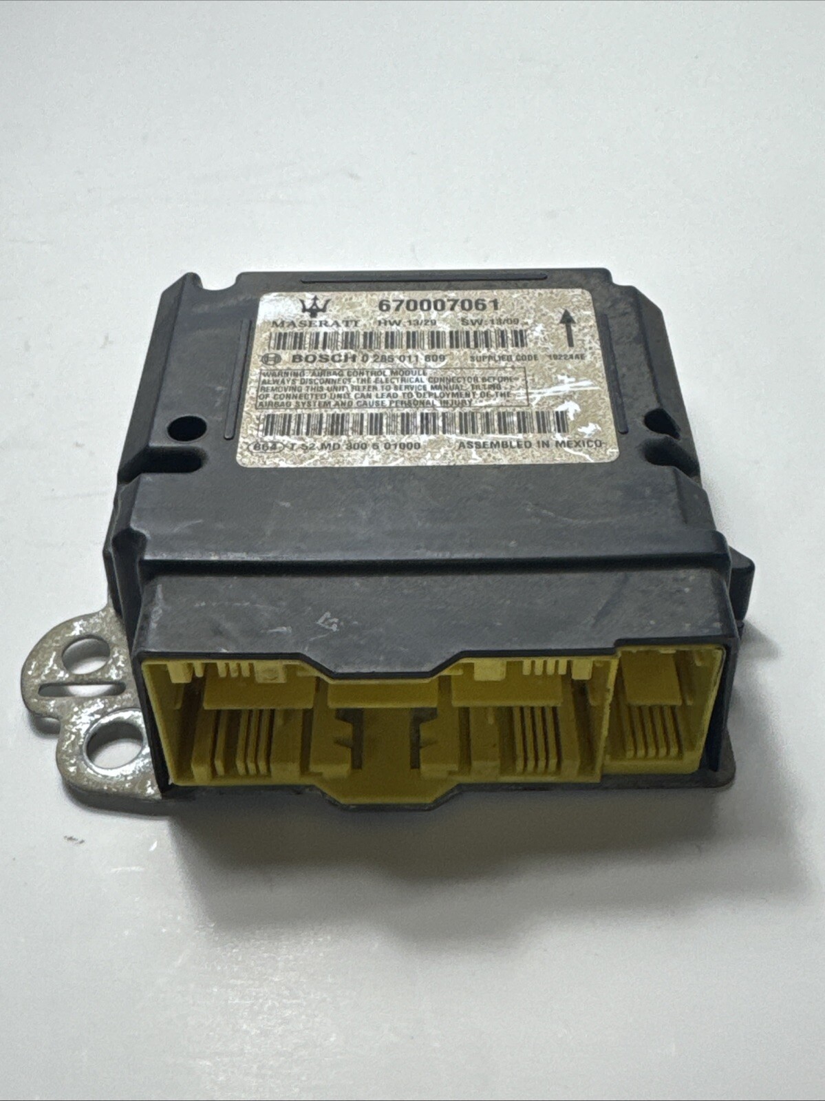 2014 - 2016 MASERATI Ghibli M157 SRS Control Module   OEM  670007061