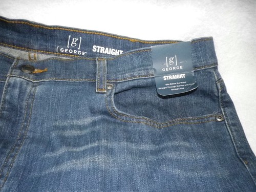 NEW George brand denim jeans Men's straight fit 40 x 32 - Picture 3 of 9