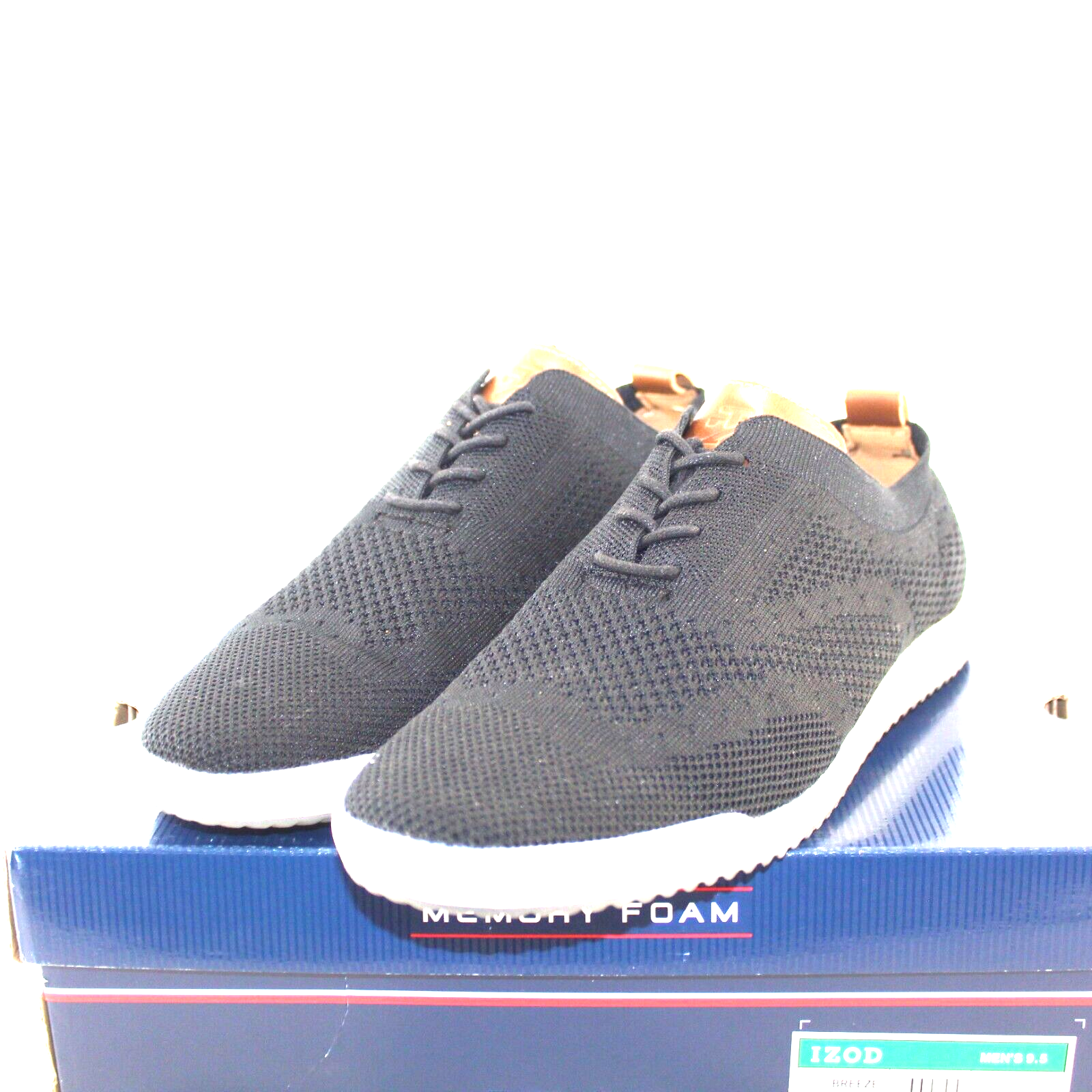 SAOLA IZOD scarpa sneaker sportiva uomo Breeze stringata taglia 10 M tessuto grigio NUOVA