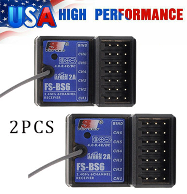 FlySky FS-BS6 Receiver 2.4G 6CH AFHDS2 For FlySky FS-GT5 Transmitter RC Car J2Q6