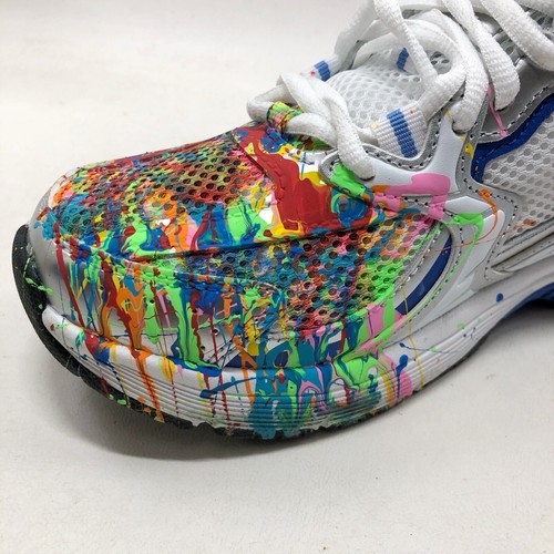 AVIA Women's 5000 Performance Sneakers Sz 8 W /39.5 Splatter Paint Art Wide - Picture 3 of 9