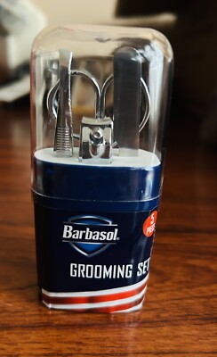 Barbasol All in One Men's Travel Grooming Set #CBG1-8002-SLV