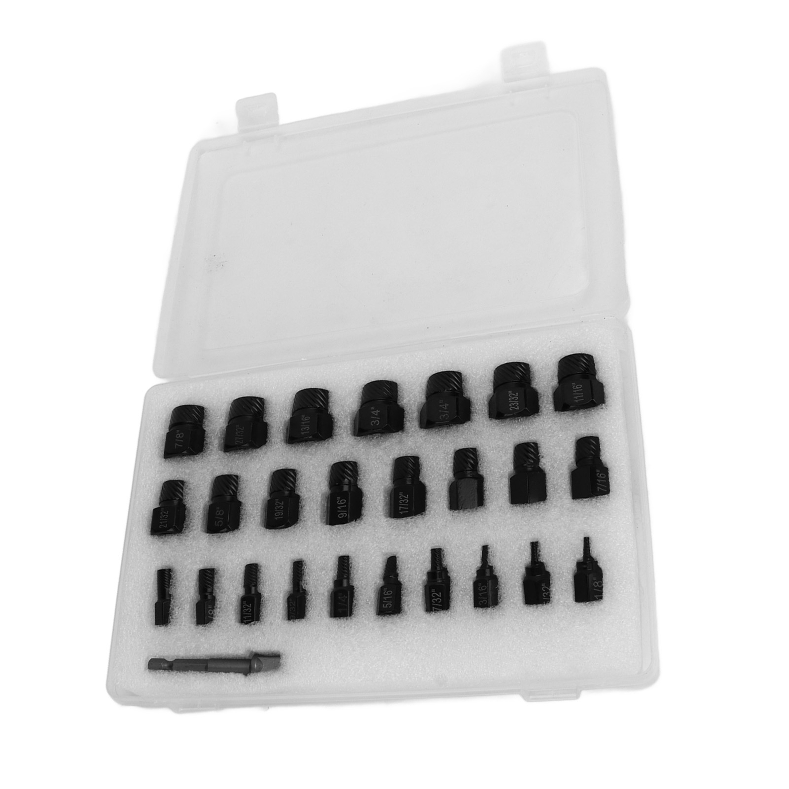 25Pcs Damaged Screw Extractor Set 3/8in Square Drive Hex Head Screw