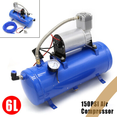 12V Auto Luftkompressor Druckluft Kompressor 100psi Mit 6L Tank Luftkompressor
