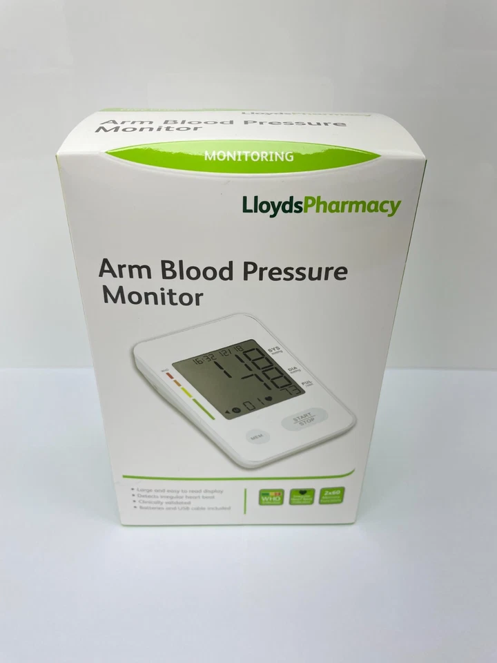 ARM BLOOD PRESSURE MONITOR - LLOYDS PHARMACY - INCLUDES CUFF - Brand New