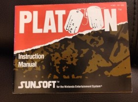 NES Platoon Nintendo Entertainment System 1988 Working Cartridge & Manual