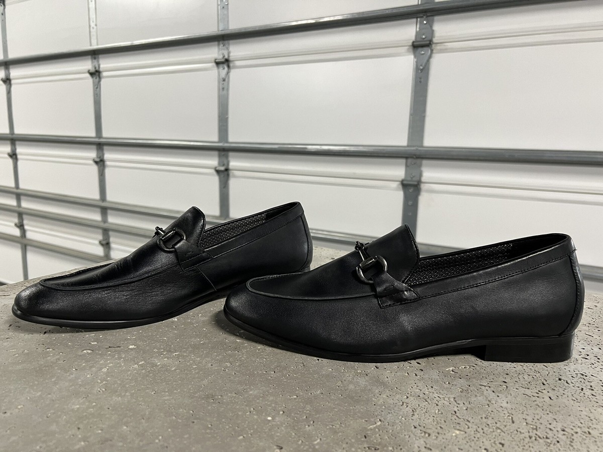 Vince Camuto Axyl Black Leather Bit Loafer Mens Sz 11 M New  display picture 2