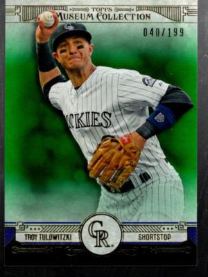 B4487- 2015 Topps Museum Collection Grün #79 Troy Tulowitzki / 199 - Nm-Mt