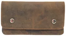 Quality Full Grain Cow Hide Leather Tobacco Pouch.  Brown. Style: 12013.