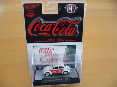 M2 Machines 1:64, 1967 VW Käfer, Beetle, Coca Cola NEU, USA