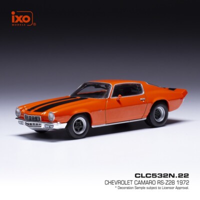 IXO MODELS CHEVROLET CAMARO Z28 1970 ORANGE 1-43 SCALE CLC532N for