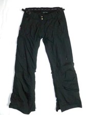 K2 DIEM WOMEN'S S USED INSULATED BLACK SNOW/SKI PANTS/SNOWBOARD/PINK RIBBON