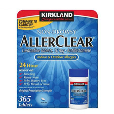 Kirkland Signature Non-Drowsy AllerClear Antihistamine 10mg 365 Tablets