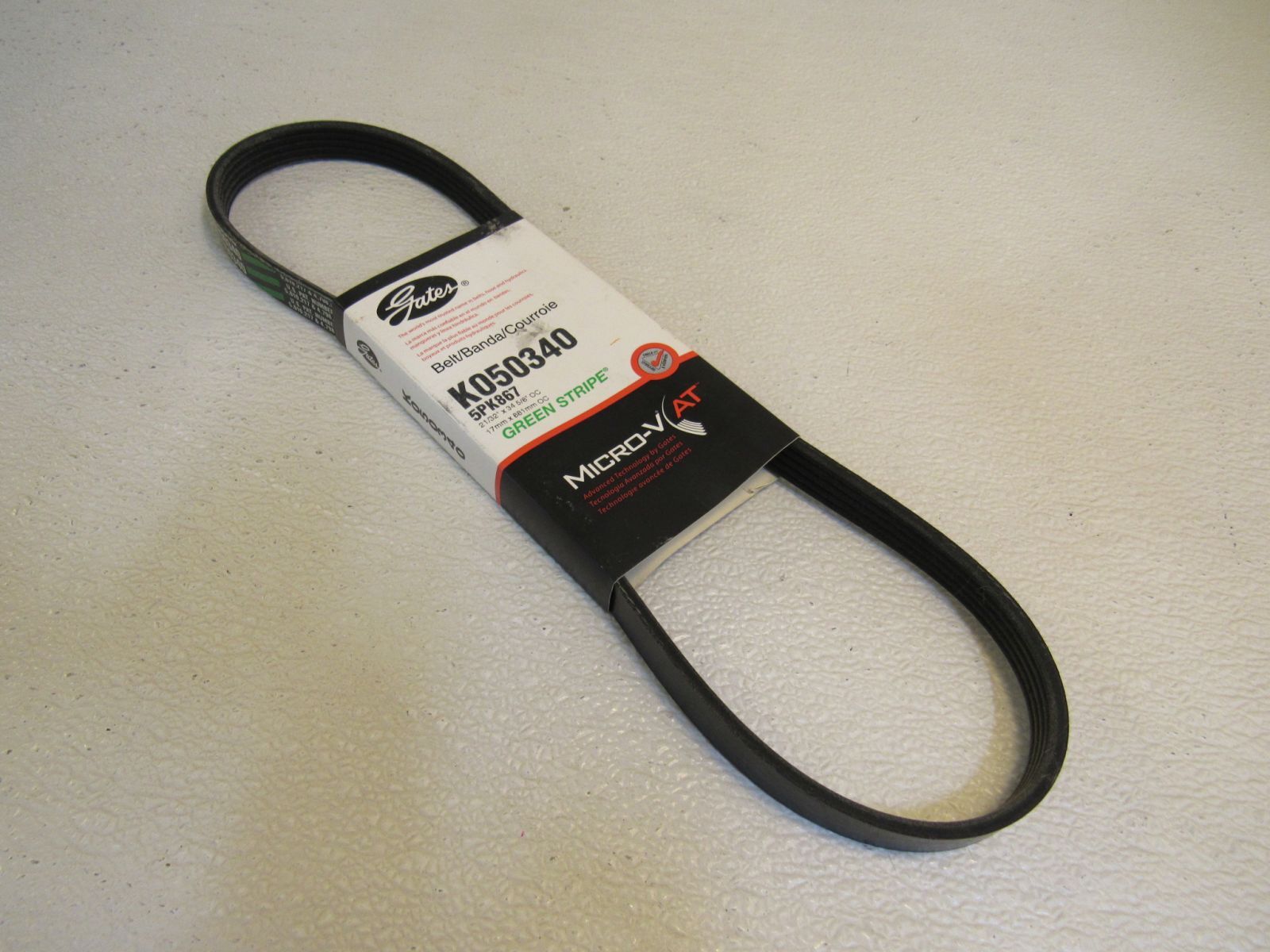 Gates Green Stripe MicroV AT Belt 34.625in x 0.65625in K050340 eBay