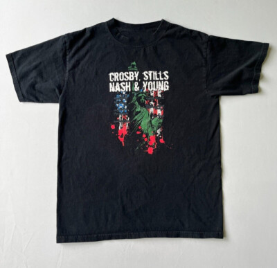 Crosby Stills Nash And Young T Shirt Vtg Crosby Stills Nash And
