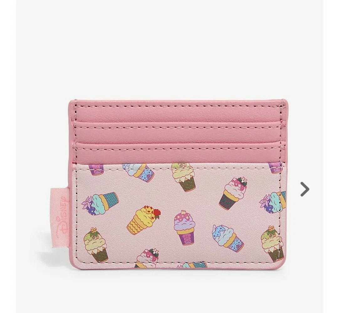 LOUNGEFLY Disney Princess Ice Cream Cardholder Pink NWT eBay