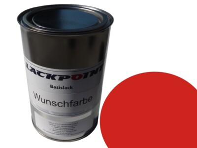 0,5 Liter Spritzfertigen Basislack RAL 2002 Blutorange Autolack Lackpoint !