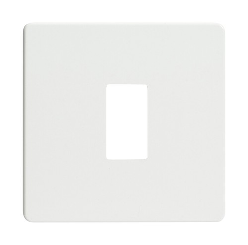 Placas de red eléctrica blancas premium sin tornillos Varilight y módulos de interruptor cromado - Imagen 2 de 44