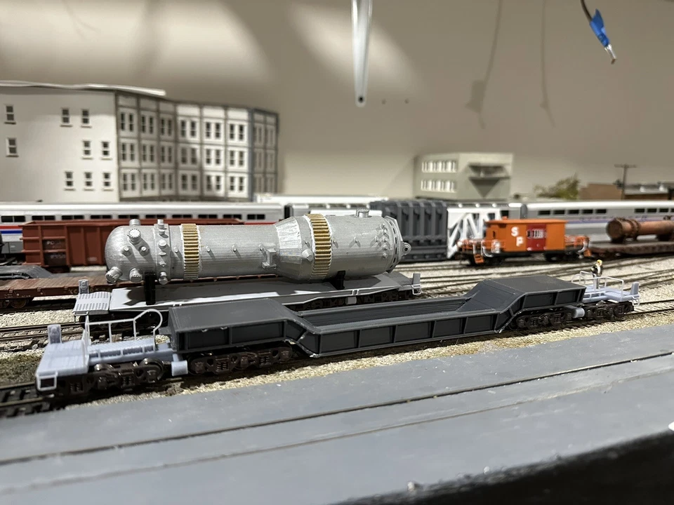 HO Scale F40 HD Depressed Center Flat Car Pennsylvania Railroad PRR - Image 2 of 4