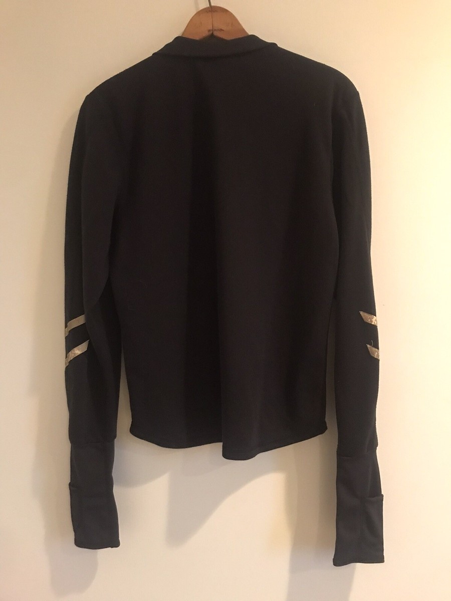 Vintage Nike 80's Black Track Jacket Sz Medium Made In USA