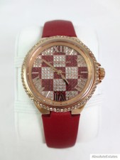 NEW Michael Kors Camille Limited Edition Glitz Rose Gold Red Watch MK4701 Box