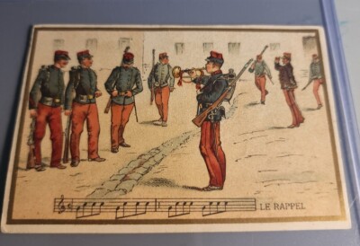 Rare Chromo Le Rappel French Illustration Circa 1800s 1900s Card Advertising 