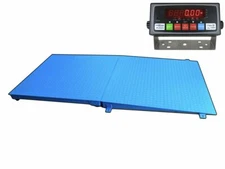 Selleton 48" X 48" Pallet Size Floor Scale With a Ramp Capacity 10,000 Lbs X 1lb