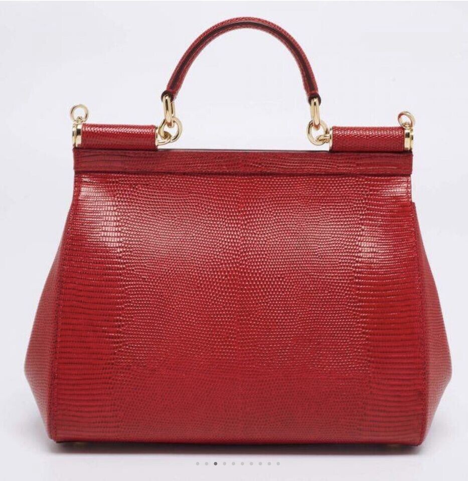 新品★Dolce＆Gabbana■Sicilyハンドバッグ ガマ口財布付 レッド レッド（赤）系 Dolce & Gabbana SICILY(ドルチェ&ガッバーナ