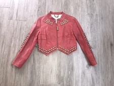 Temperley London Womens Lambs Leather Jacket Vgc Size Uk. 10