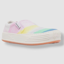  465 Palm Angels Women Pink White Snow Slip-on Sneaker Shoes Size EU 40/US 10