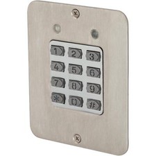 Digital Keypad; Flush Mount; Up to 480 Users with Timed Anti-Pass Back Satin Sta