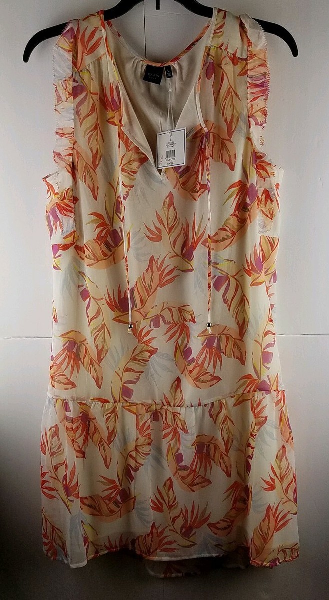 Kaari Blue No Sleeve Dress Large with Lining NWT $69.50 Original