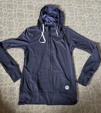 Burton DryRide Snowboard Ski Womens Size L Full Zip Black Hoodie