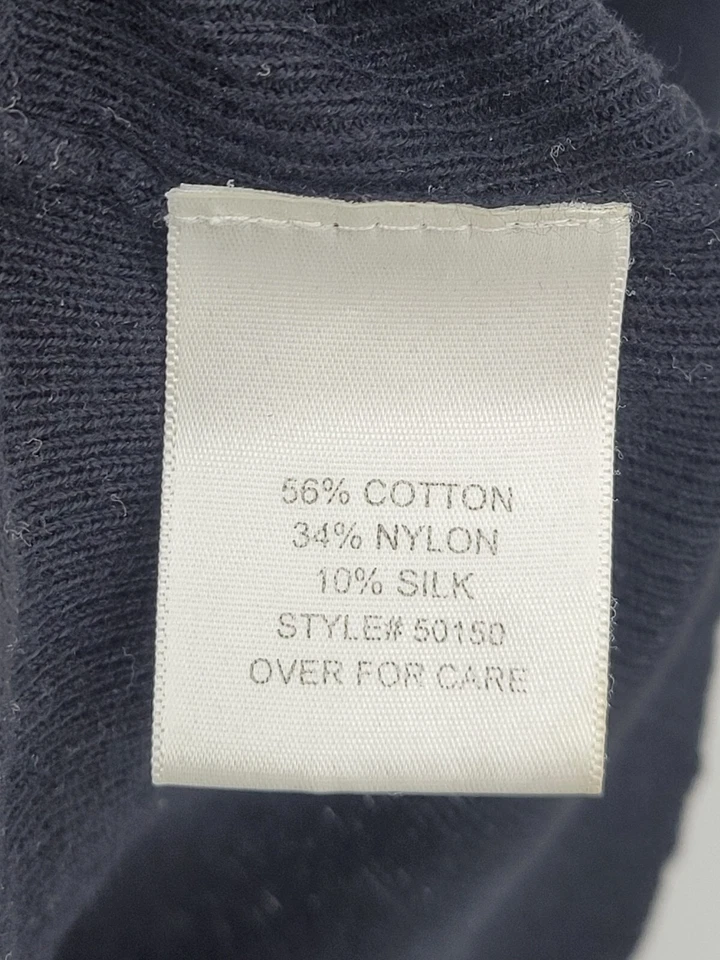 TravelSmith Suéter Chaleco Para Hombres Mediano Negro Algodón Cuello en V Preppy Pullover Moderno Foto 4 de 4