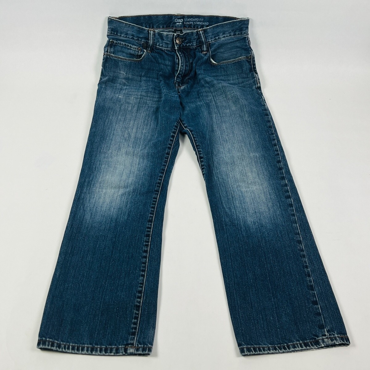 Gap Standard Straight Leg Mens Jeans Size 31 x 30 (32 x 27.5) *Hemmed* Blue  | eBay