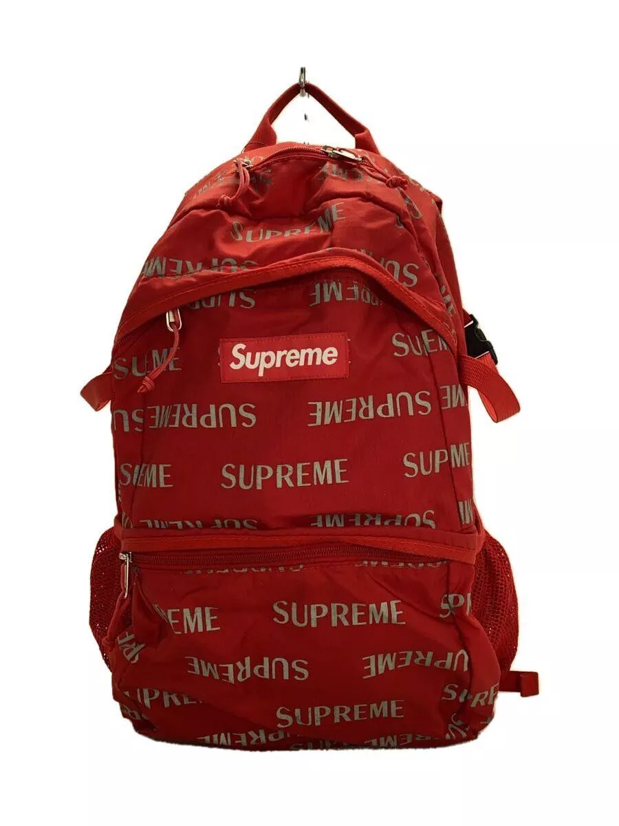 Sac à dos Supreme nylon ROUGE Occasion