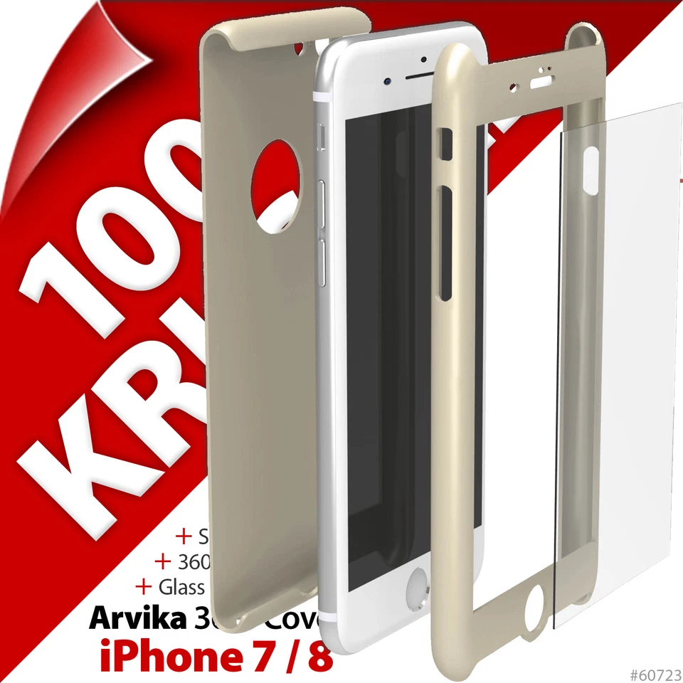 Funda Krusell Arvika 360º + Pantalla Cristal Apple iPhone 6 6S 7 8 y SE (2020) Foto 3 de 4