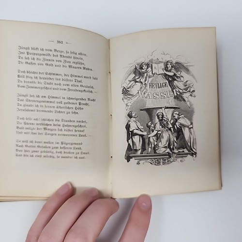 Karl Gerok Palmblatter Antique German Religious Poetry Book 1880s Christian - Foto 20 di 23