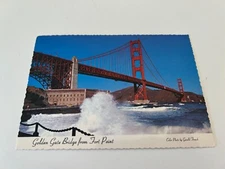 Golden Gate from Fort Point San Francisco California Continental Postcard