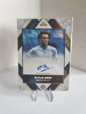 2024-25 Topps Deco Oscar Bobb - Manchester City - Numbered /49 - Auto